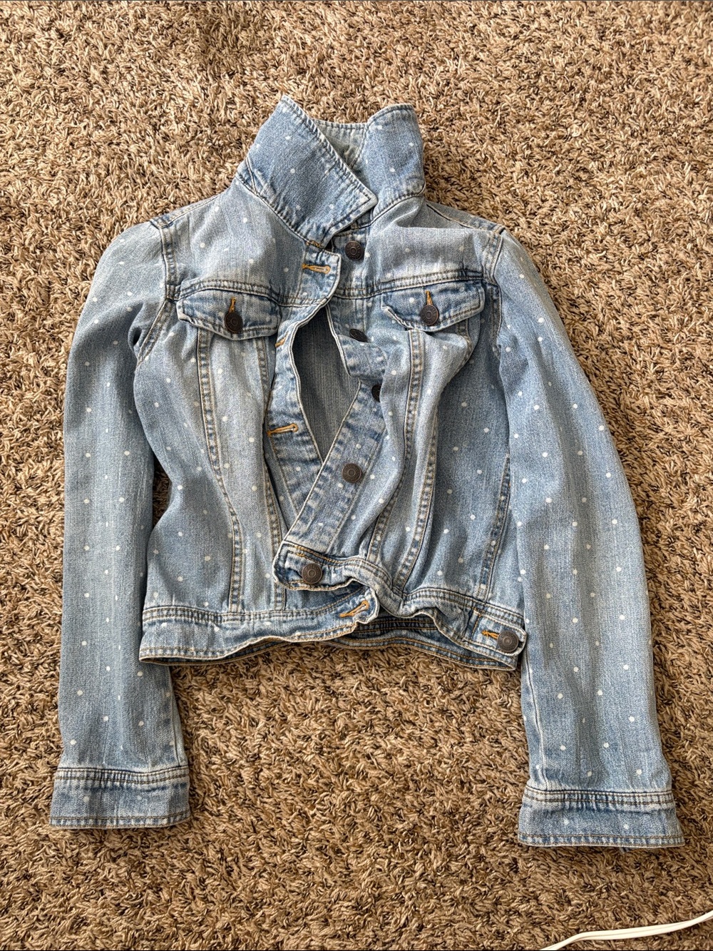 CHEROKEE Polka Dot Jean Jacket